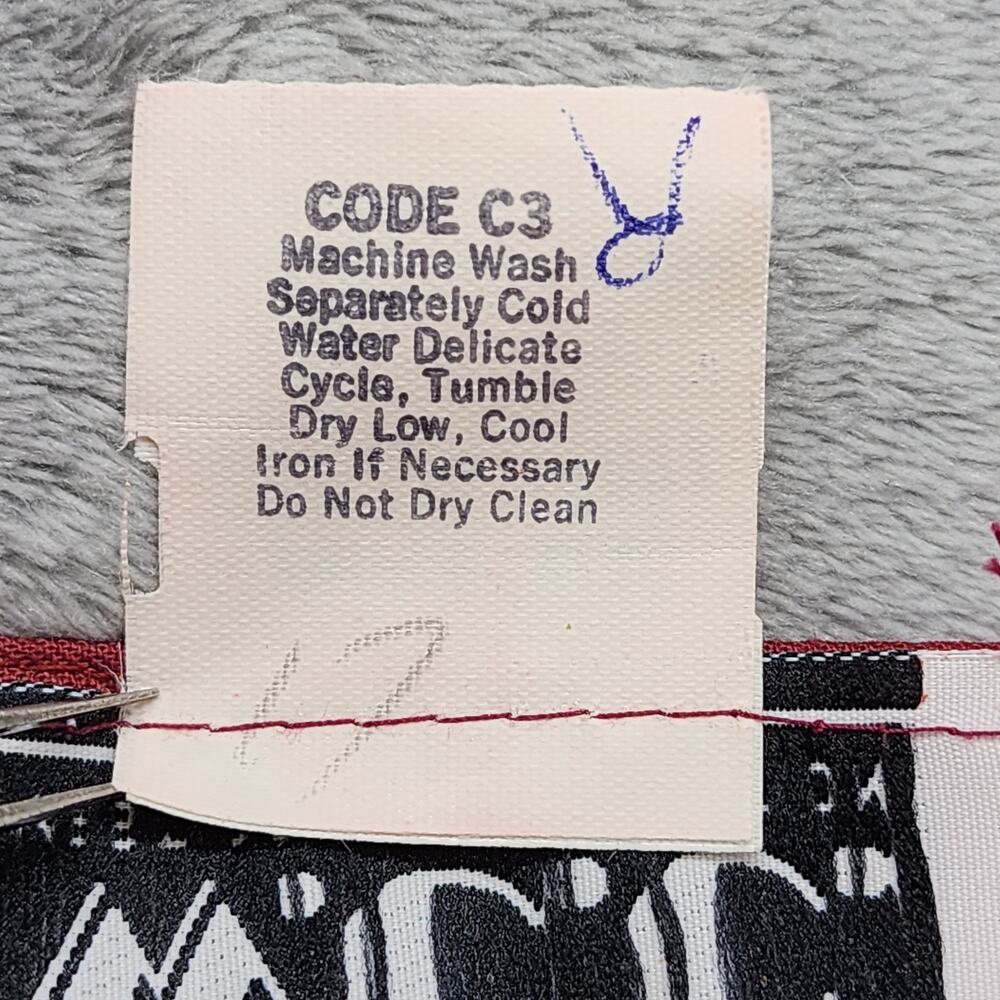 Vintage 70s W.C.C. West Coast Connection Skirt Women 9/10 Red Purple Embroidered - Picture 6 of 9